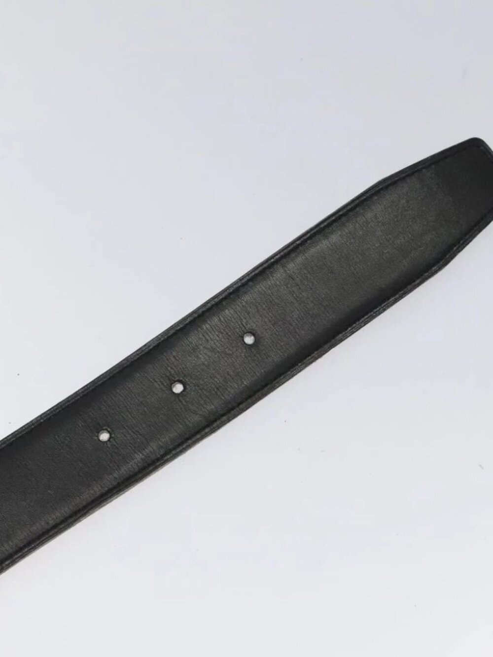 HERMES Twotone Constance H Belt Leather 31.1" Black Auth ki5531 - Picture 6 of 12